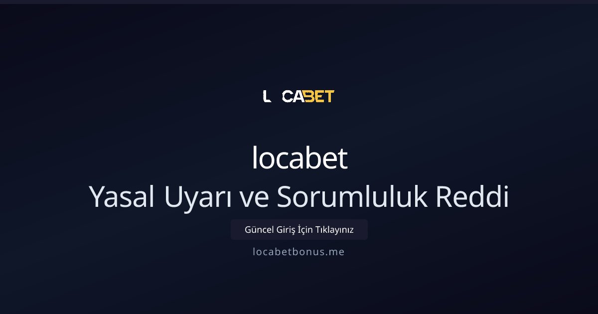 Alfa Bahis Sorumluluk Reddi